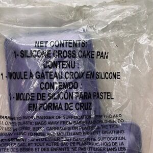 Avon Silicone Cross Cake Pan Baking Mold‎ Purple F3583841